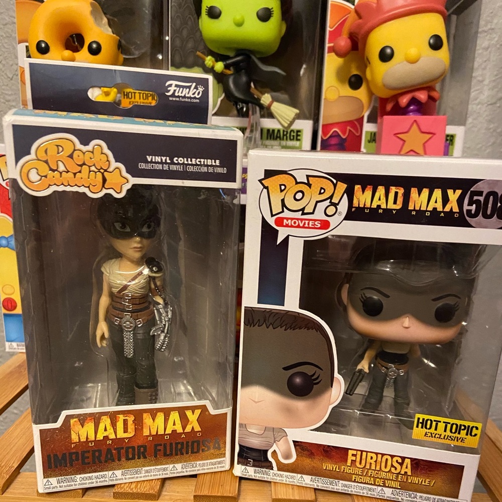Funko POP Furiosa and Funko Rock candy Furiosa
